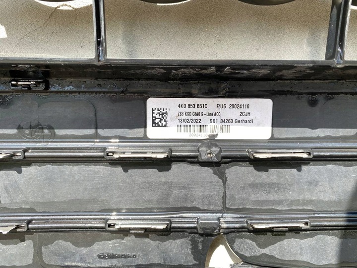 фото №14, Audi a6 4k c8 sline бампер перед 4k0807065b познань біржа