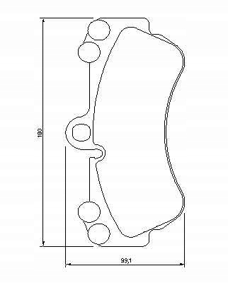 фото №12, Гальмівні колодки ham. vw p. touareg 4,2 v8/cayenne bosch 0986424740