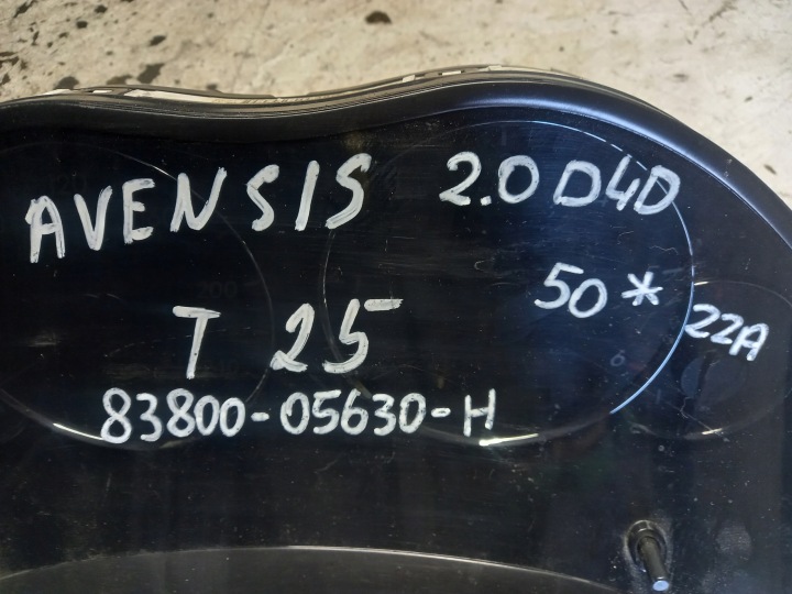фото №6, Панель приладів toyota avensis t25 2.0 d4d 83800-05630-h