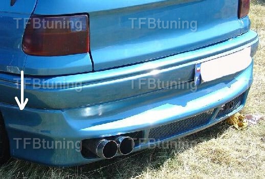 фото №2, Спойлер накладка бампера зад astra 1 f hb tfb тюнинг