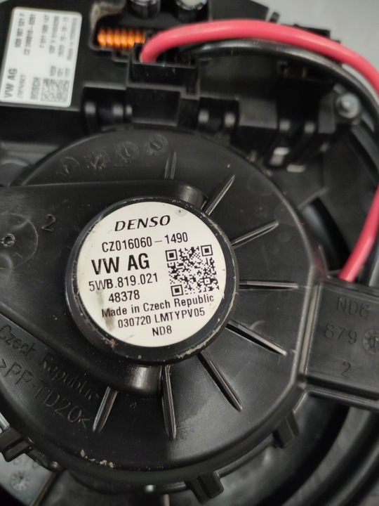 фото №10, Vw tiguan ii повітродувка вентилятор обігрівач резистор 5wb819021 5q0907521f