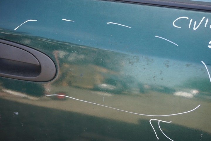 фото №9, Honda civic vii двері праві передні дзеркало хетчбек 2000-2006r зелений