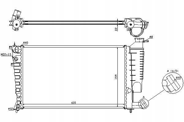 фото №2, Nissens радиаторов двигателя citroen xsara 1.4/1.6/1.