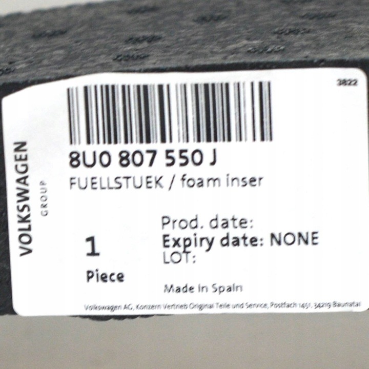 фото №7, New audi q3 8u передній бампер foam 8u0807550j 2013 оригінал