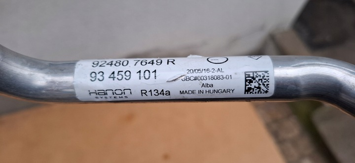 фото №9, Renault trafic iii 1.6dci vivaro b шланг шланг кондиционера 924807649r