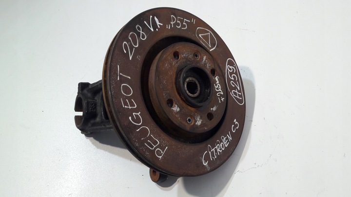 фото №1, Citroen c3 iii поворотна опора правий перед peugeot 208 i ступиця p55