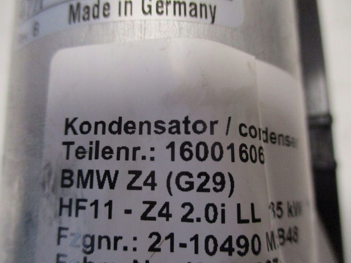 фото №6, Конденсатор кондиционера bmw z4 g29 6805342 g20