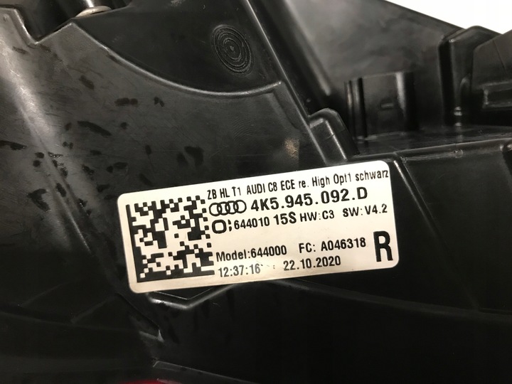 фото №6, Audi a6 c8 18- 4k5 лампа задня лампи led matrix