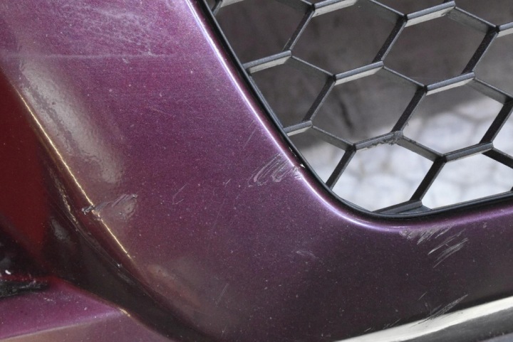 фото №7, Бампер решітка перед передній бордовий mazda 3 1 i bk рестайлінг 06-09
