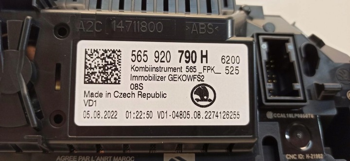 фото №5, Skoda karoq спідометр  віртуальний капот 565920790h