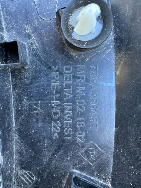 фото №6, Планка крила dacia sandero iii лівий зад 788a36645r