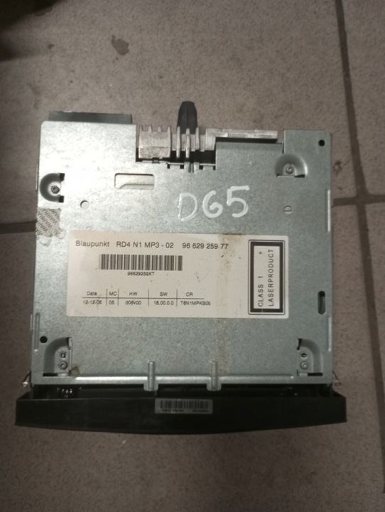 фото №1, Радіопрогравач cd peugeot 307 9662925977