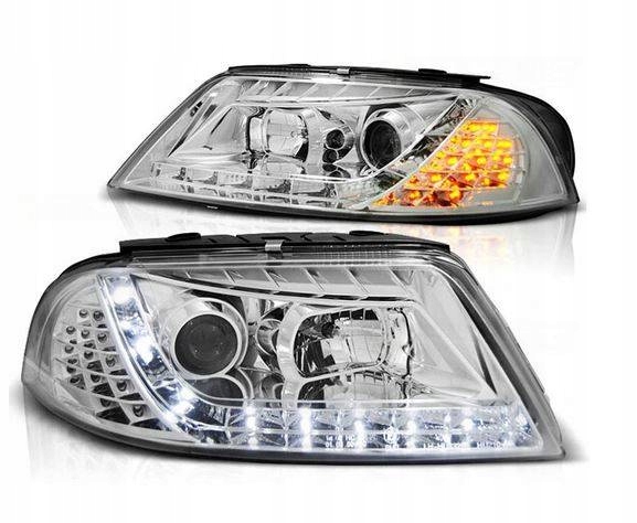 фото №2, Фари передні vw passat b5 3bg fl хром dayl