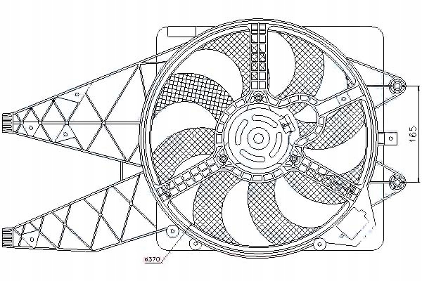 фото №2, Вентилятор радіатор з корпус abarth grande pun
