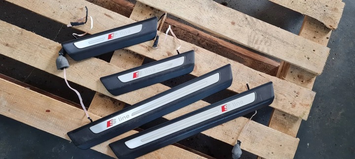 фото №1, Q7 4m ii планки подсвечиваемый led порога накладка sline комплект