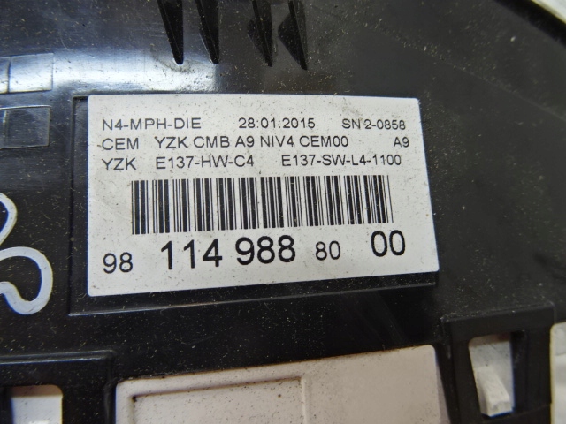 фото №8, Peugeot 208 2008 дисплей спидометра 9810204880