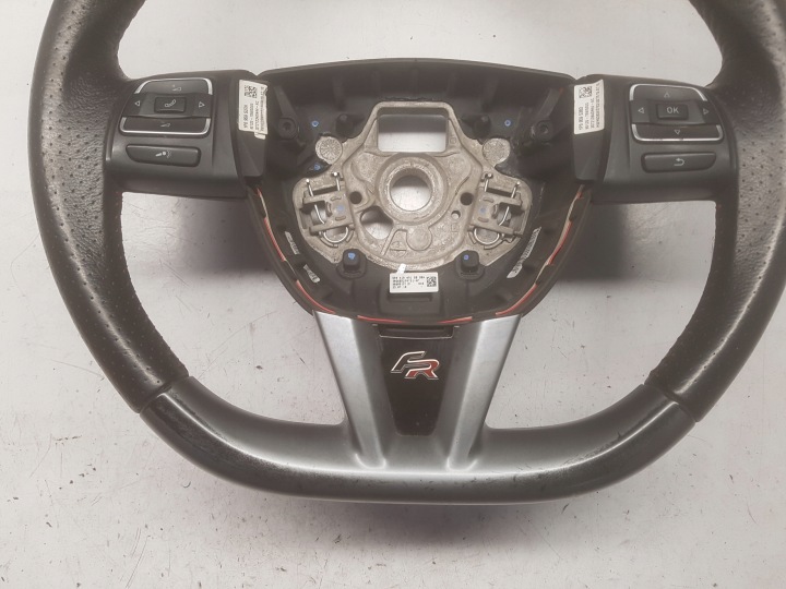 фото №5, Seat leon 2 ii рестайлінг 09-12r fr кермо шкіряний