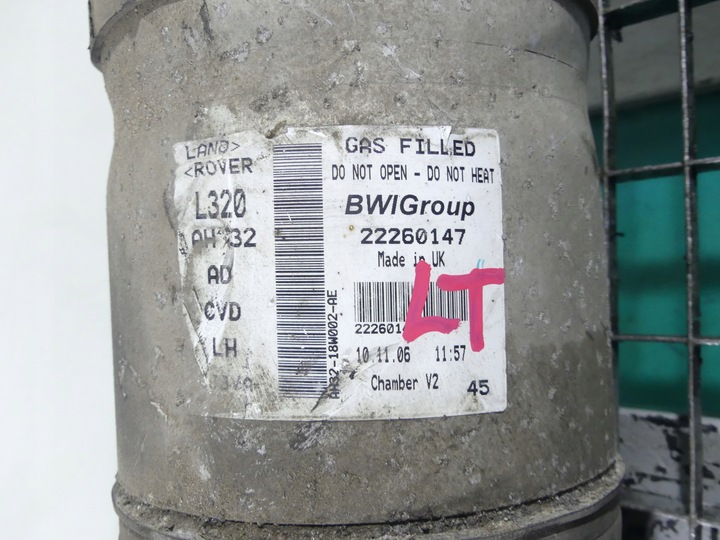 фото №2, Амортизатор воздушная подушка зад левый range rover iii l322