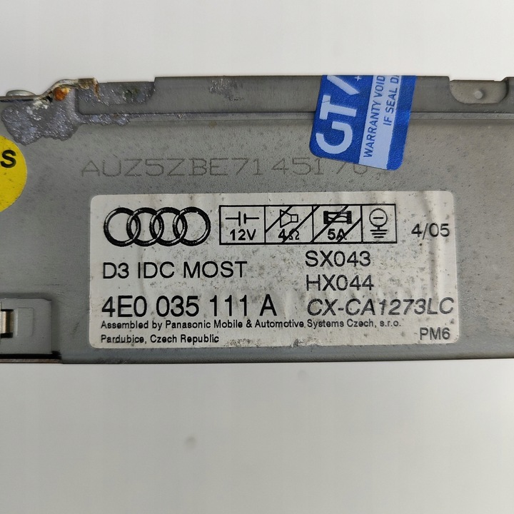 фото №8, Audi a8 s8 d3 4e 2005 чейнджер дисков cd/dvd