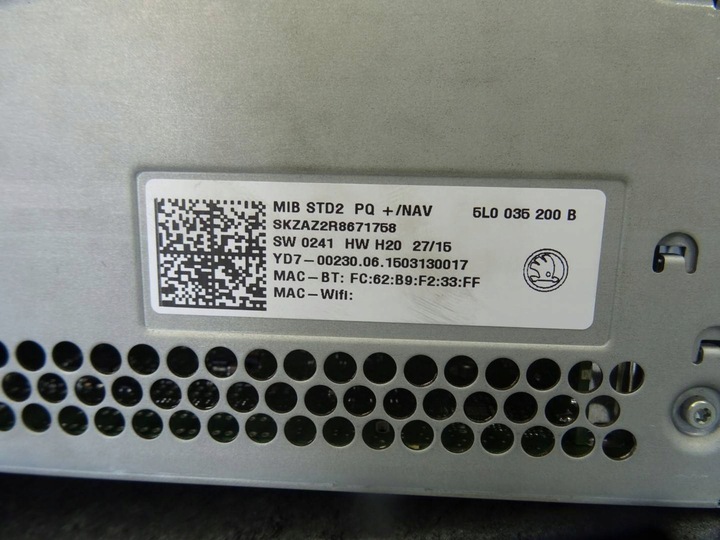 фото №7, Радио радиопроигрыватель экран дисплей skoda yeti 5l 5l0035200b