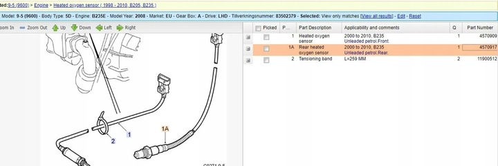 фото №6, Saab 9-5 2008 датчики лямбда