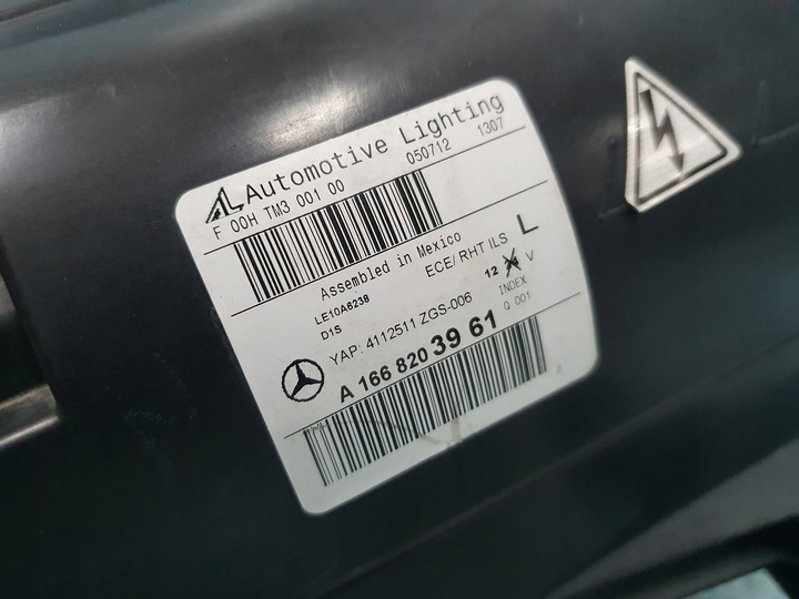 фото №7, Лампа mercedes ml w166 ксенон led ліва перед