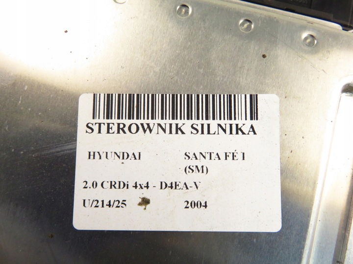фото №11, Блок керування hyundai santa fé i 2.0 crdi 3910127952 0281011889