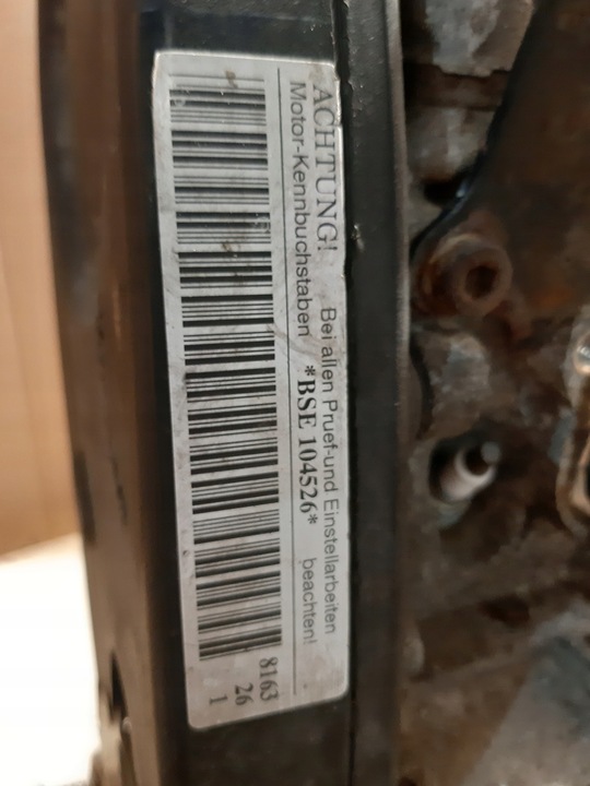 фото №6, Vw golf v 5 двигун голий стійка 1.6b bse