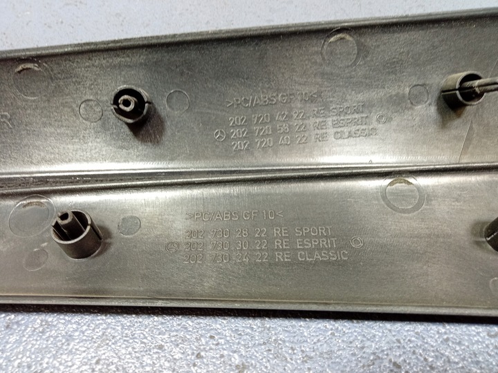 фото №5, Mercedes c w202 рестайлінг планки декоративний декори карбон