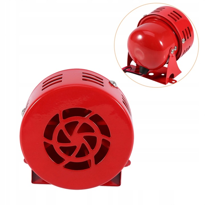 фото №11, Сирена alarmowa głośna 12v 110db красный