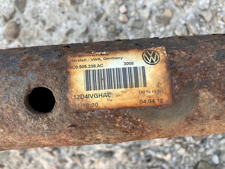 фото №8, Балка подвешивание ось задняя зад тележка универсал passat b7 3c0505235ac