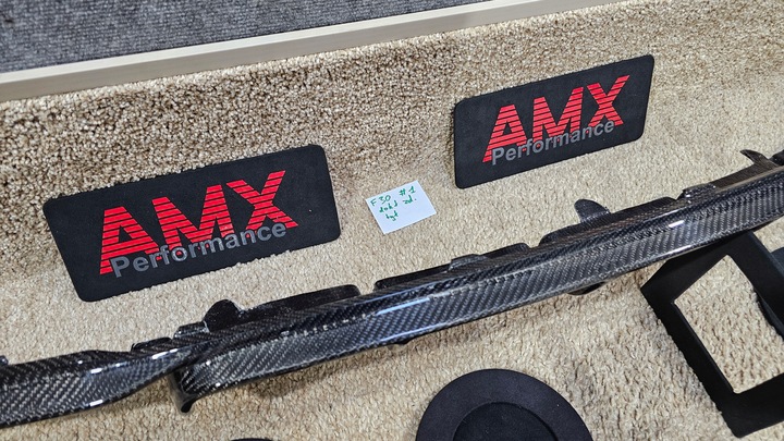 фото №8, Накладка спойлер spliter диффузор бампера зад bmw f30 f32 f80 f82 карбон