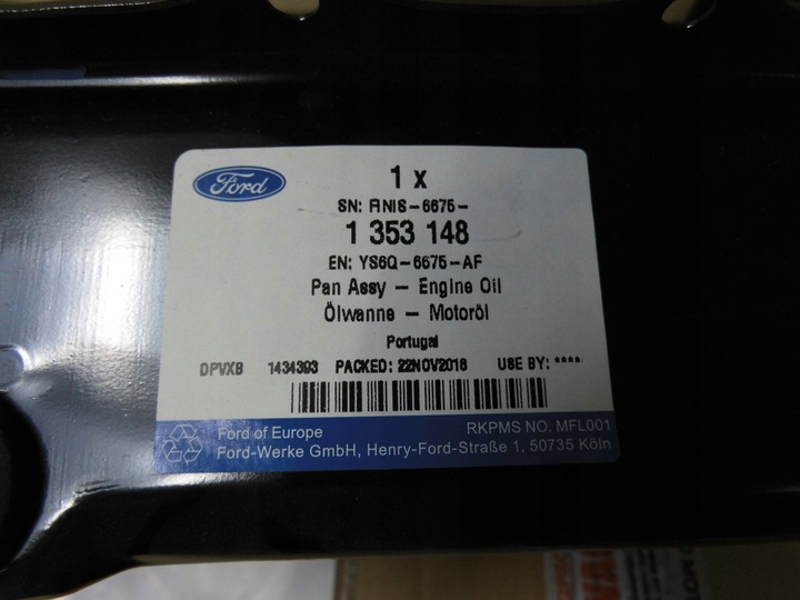 фото №3, Піддон масляна 1.8 tdci ford fiesta c-max focus