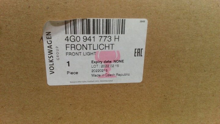 фото №14, Audi a6 c7 рестайлинг полный led лампа левая 4g0941033h