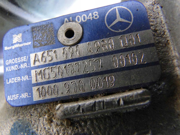 фото №10, Mercedes e класс 207 турбина турбонагнетатель om 651