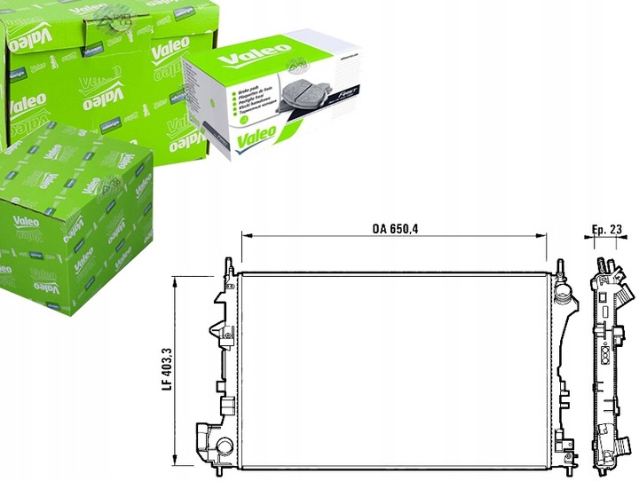 фото №1, Valeo радіаторів opel vectra c 1,6/1,