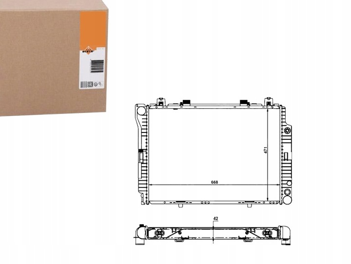 фото №1, Радіаторів двигуна nrf 118062 ms2144