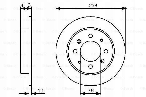 фото №15, Диск ham. kia cerato зад bosch bosch 986 479 462 диск тормозная