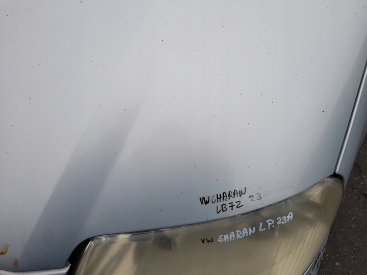 фото №12, Vw sharan i рестайлинг капот крышка двигателя lb7z