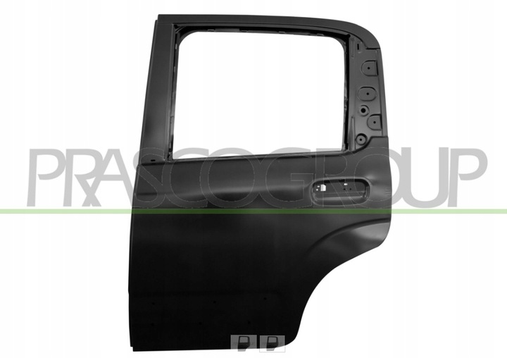 фото №1, Двері задні ліві fiat panda 01.12 - з отворами na планки