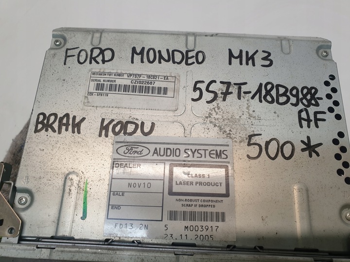 фото №6, Радио навигация 5s7t-18b988-af ford mondeo mk3