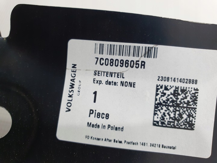 фото №11, Vw crafter man tge 16- крило ліве зад заднє обшивка 7c0809605r