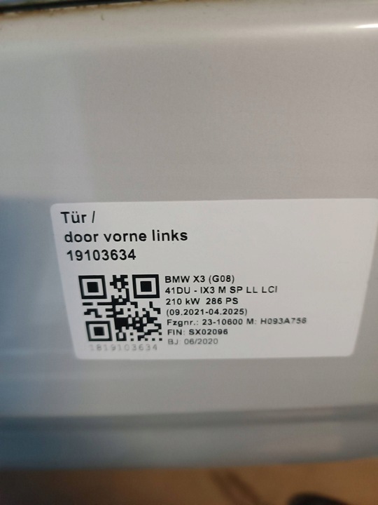 фото №7, Дзеркало праві kol. a96 9pin bmw ix3 g08