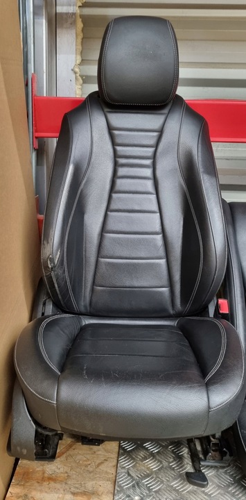 фото №7, Mercedes w213 універсал сидіння підігрів диван зад обшивки біла nić шкіра комплект