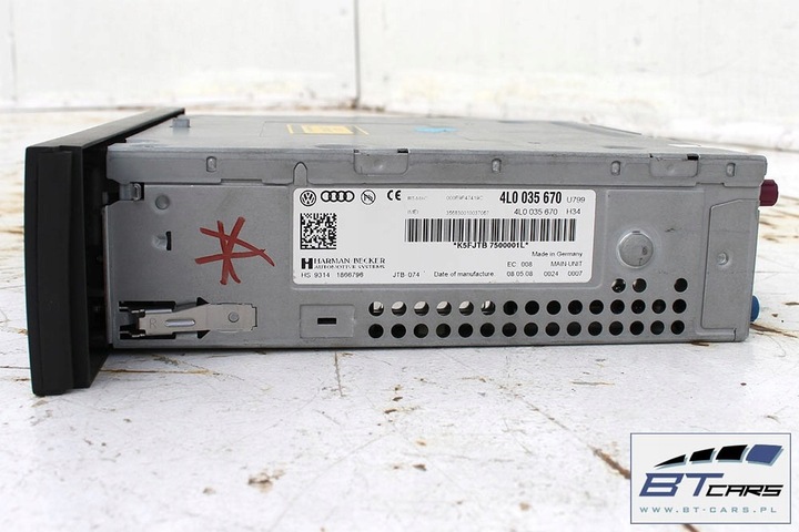 фото №11, Audi q7 fl считыватель mmi 4l0035670 4l0035670x 4l0035670f 4l0035670fx j0r03567