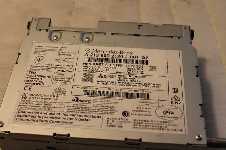 фото №1, Радіо cd зчитувач mercedes w222 w213 навігація headunit