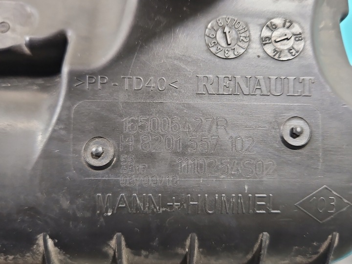 фото №8, Корпус фільтра повітря renault megane iv 165006427r-a 1.3 tce
