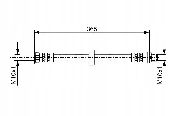 фото №1, Bosch шланг гальмівний elast. seat перед toledo 9