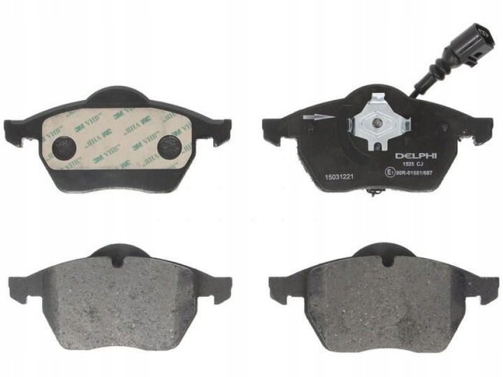 фото №4, Delphi диски тормозные колодки перед vw bora, golf iv 312mm