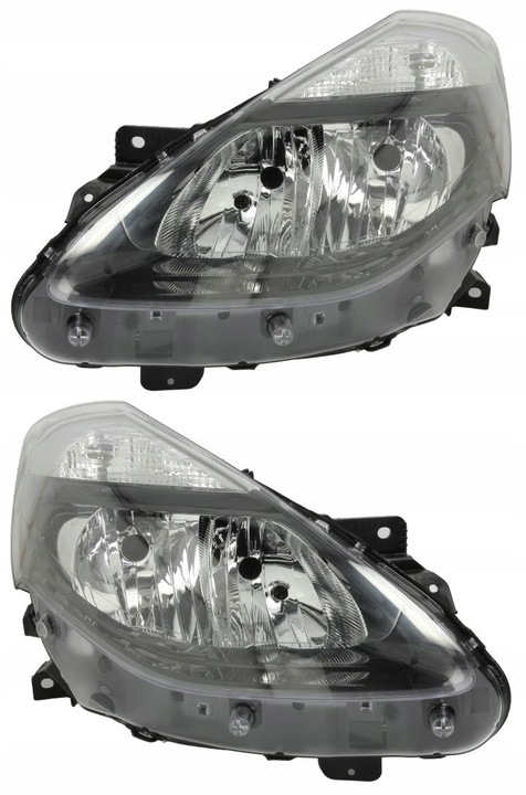 фото №1, Фары лампы renault clio iii 09-14 tyc комплект + двигатели